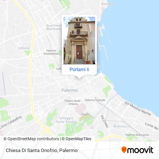 Mappa Chiesa Di Santa Onofrio