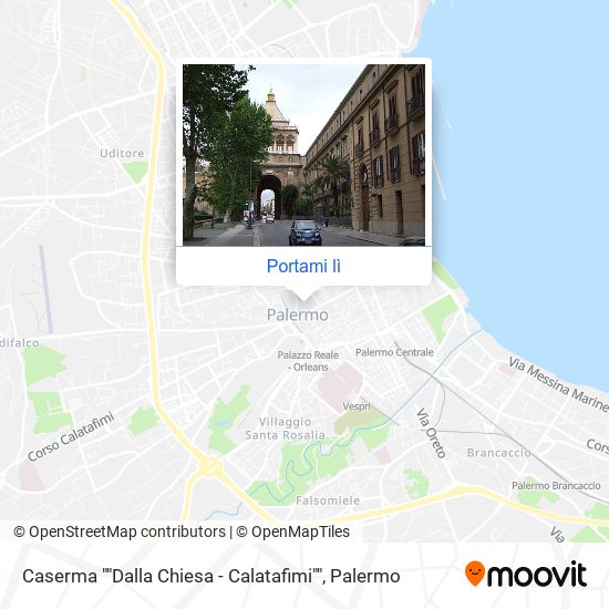 Mappa Caserma ""Dalla Chiesa - Calatafimi""