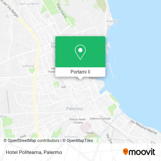Mappa Hotel Politeama