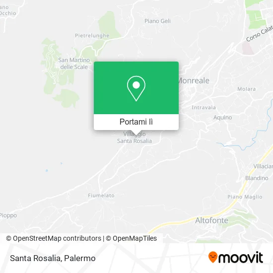 Mappa Santa Rosalia