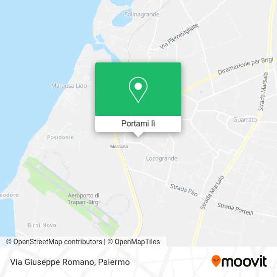 Mappa Via Giuseppe Romano