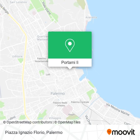 Mappa Piazza Ignazio Florio