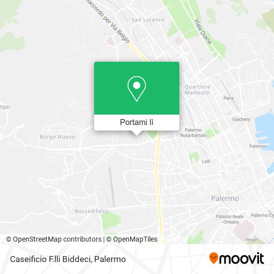 Mappa Caseificio F.lli Biddeci