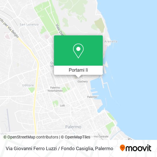 Mappa Via Giovanni Ferro Luzzi / Fondo Casiglia