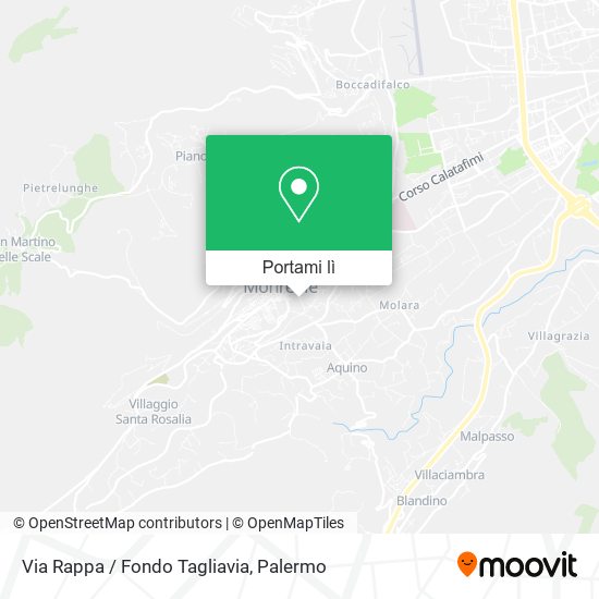 Mappa Via Rappa / Fondo Tagliavia