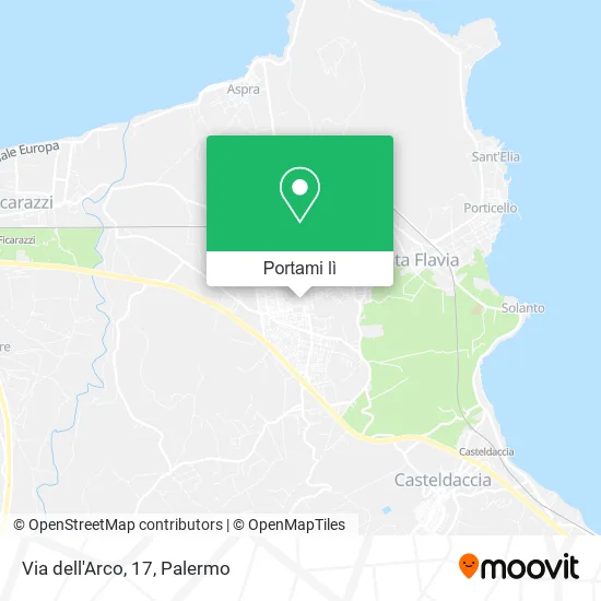 Mappa Via dell'Arco, 17