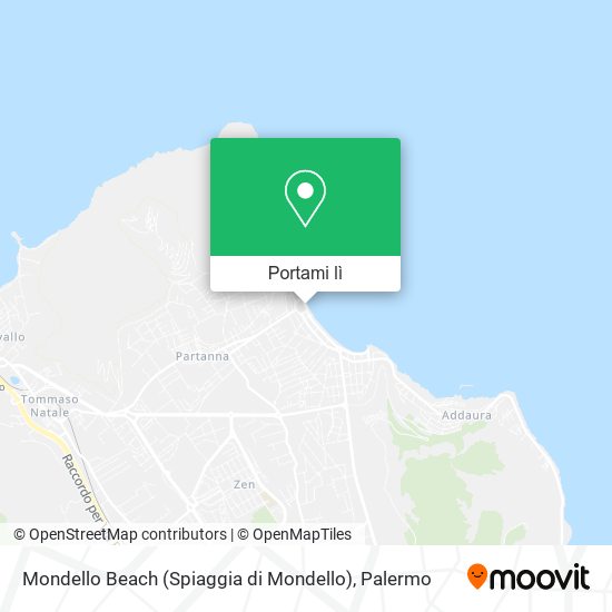 Mappa Mondello Beach (Spiaggia di Mondello)