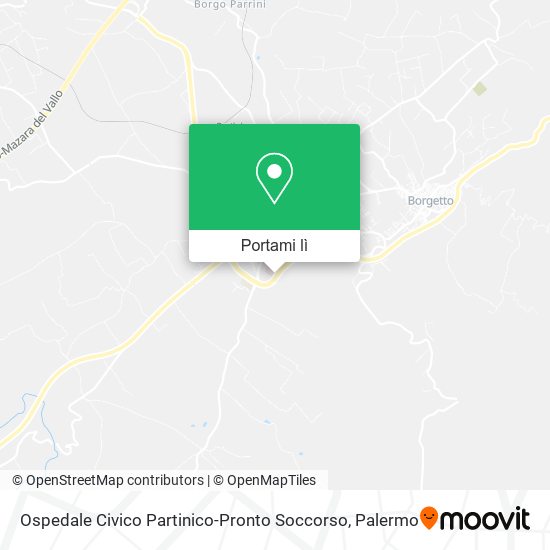 Mappa Ospedale Civico Partinico-Pronto Soccorso