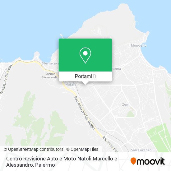 Mappa Centro Revisione Auto e Moto Natoli Marcello e Alessandro