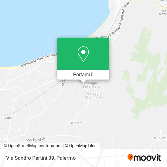 Mappa Via Sandro Pertini  39