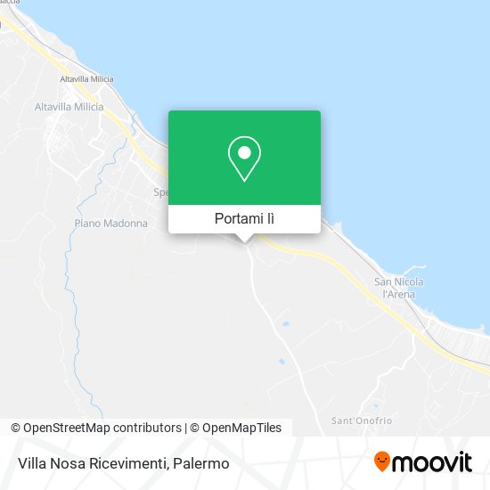 Mappa Villa Nosa Ricevimenti