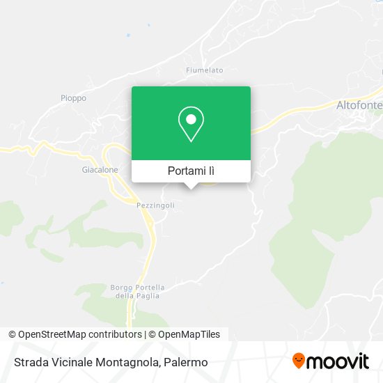 Mappa Strada Vicinale Montagnola
