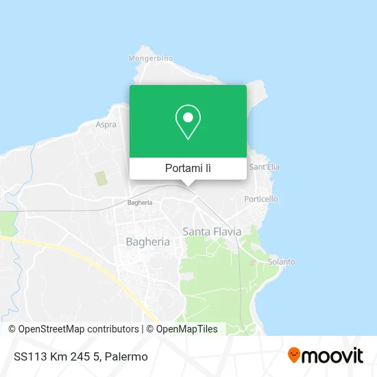 Mappa SS113  Km 245 5