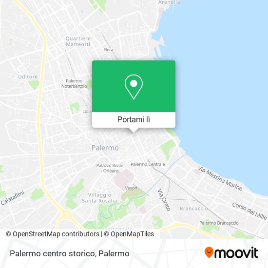 Mappa Palermo centro storico