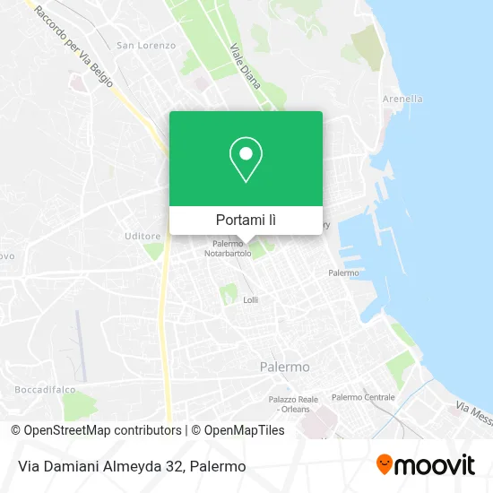 Mappa Via Damiani Almeyda  32