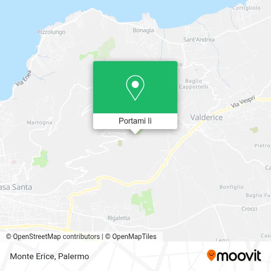 Mappa Monte Erice