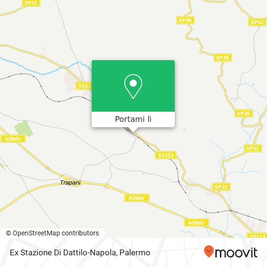 Mappa Ex Stazione Di Dattilo-Napola