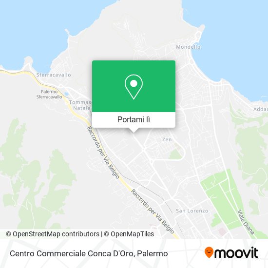 Mappa Centro Commerciale Conca D'Oro