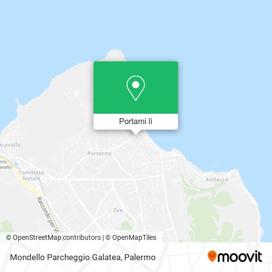 Mappa Mondello Parcheggio Galatea