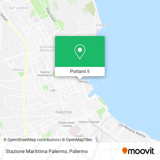 Mappa Stazione Marittima Palermo