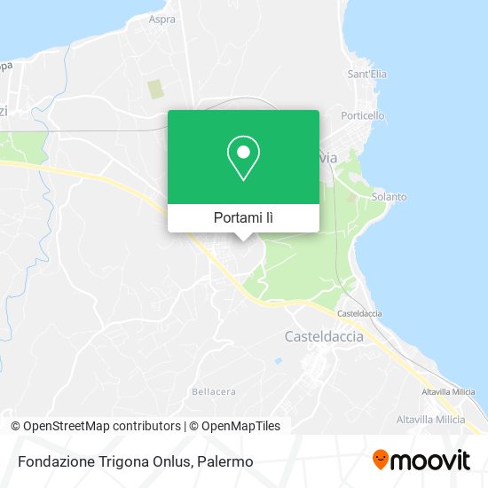 Mappa Fondazione Trigona Onlus