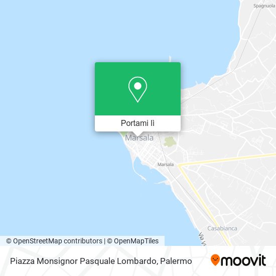 Mappa Piazza Monsignor Pasquale Lombardo