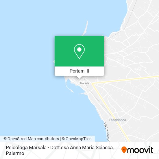 Mappa Psicologa Marsala - Dott.ssa Anna Maria Sciacca