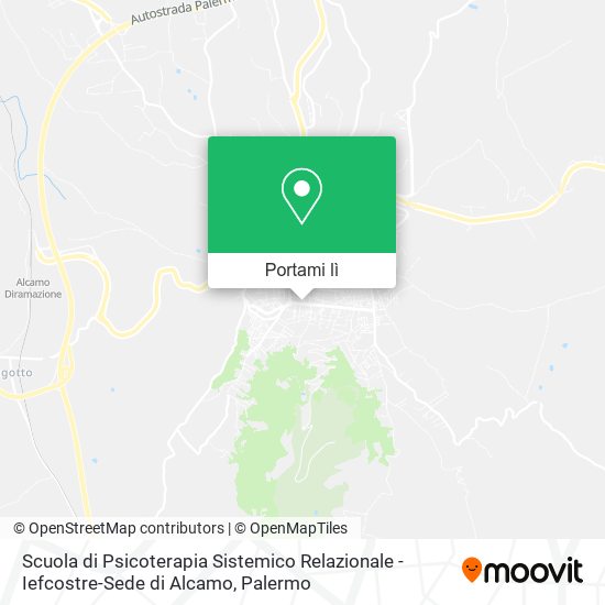 Mappa Scuola di Psicoterapia Sistemico Relazionale - Iefcostre-Sede di Alcamo