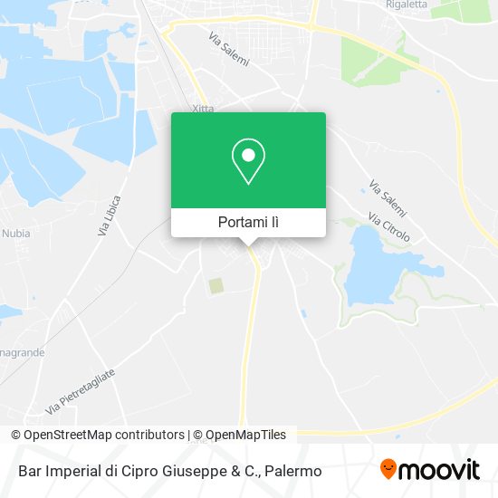 Mappa Bar Imperial di Cipro Giuseppe & C.