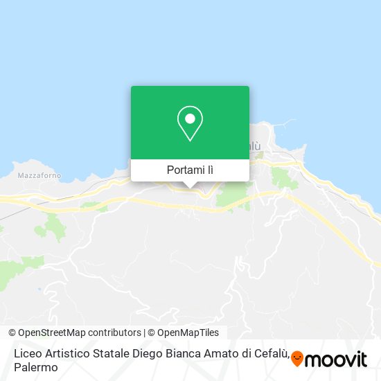 Mappa Liceo Artistico Statale Diego Bianca Amato di Cefalù