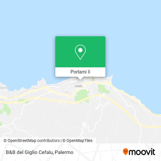 Mappa B&B del Giglio Cefalu