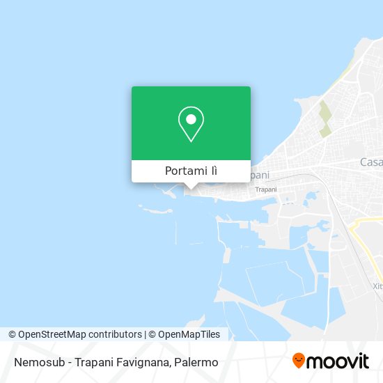 Mappa Nemosub - Trapani Favignana