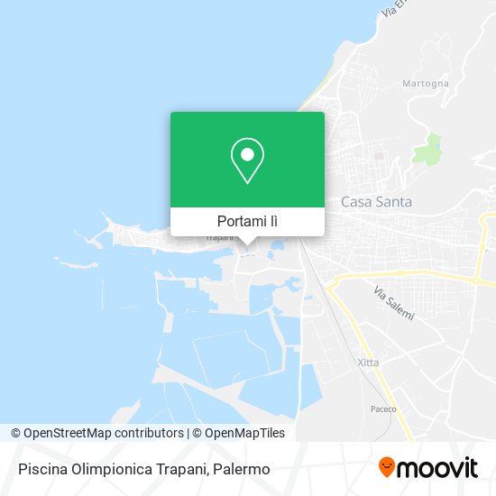 Mappa Piscina Olimpionica Trapani