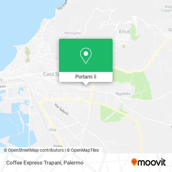 Mappa Coffee Express Trapani