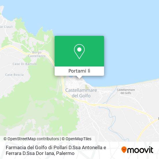Mappa Farmacia del Golfo di Pollari D.Ssa Antonella e Ferrara D.Ssa Dor Iana