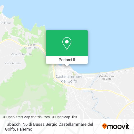 Mappa Tabacchi N6 di Bussa Sergio Castellammare del Golfo