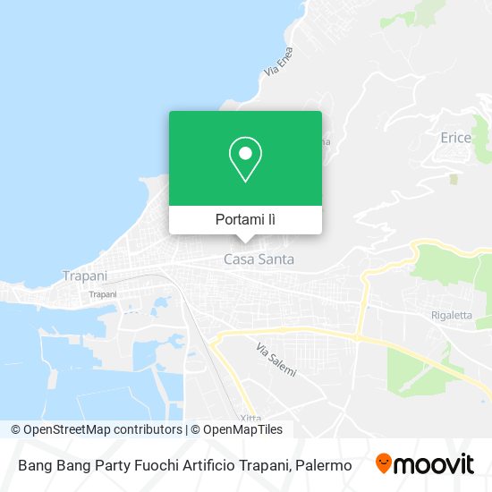 Mappa Bang Bang Party Fuochi Artificio Trapani