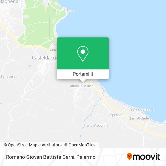 Mappa Romano Giovan Battista Carni