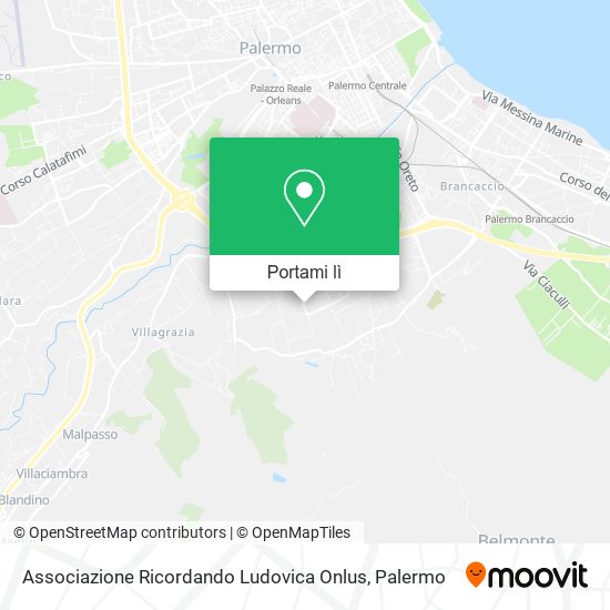 Mappa Associazione Ricordando Ludovica Onlus