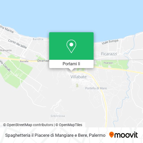 Mappa Spaghetteria il Piacere di Mangiare e Bere