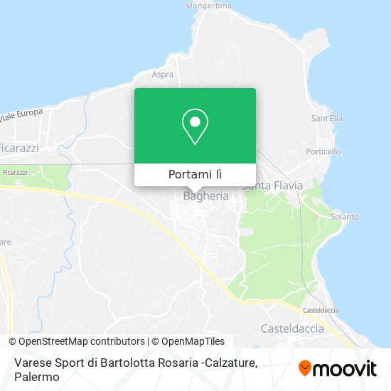 Mappa Varese Sport di Bartolotta Rosaria -Calzature