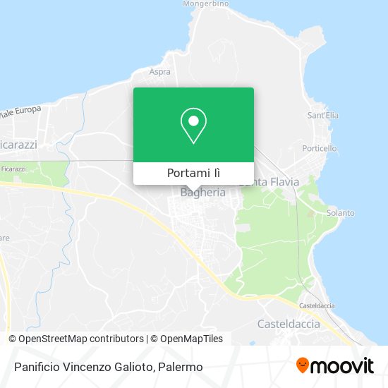 Mappa Panificio Vincenzo Galioto