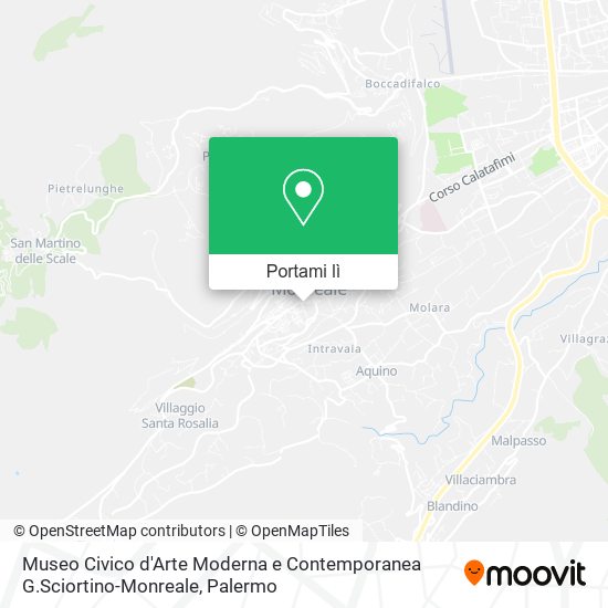 Mappa Museo Civico d'Arte Moderna e Contemporanea G.Sciortino-Monreale