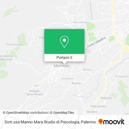 Mappa Dott.ssa Manno Mara Studio di Psicologia