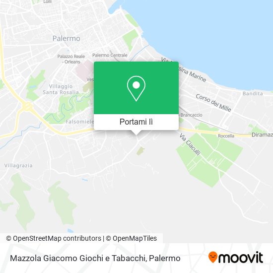 Mappa Mazzola Giacomo Giochi e Tabacchi