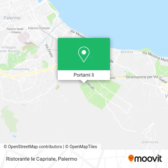 Mappa Ristorante le Capriate