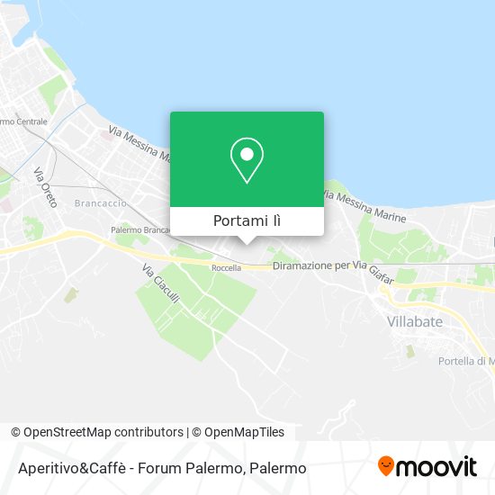 Mappa Aperitivo&Caffè - Forum Palermo