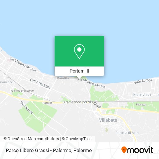 Mappa Parco Libero Grassi - Palermo
