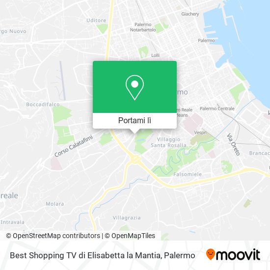 Mappa Best Shopping TV di Elisabetta la Mantia