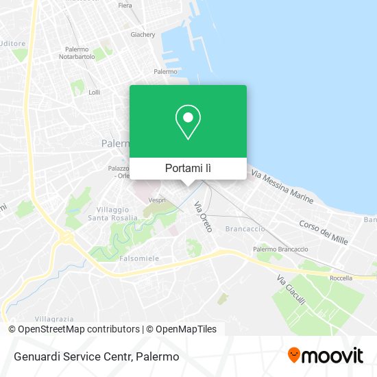 Mappa Genuardi Service Centr
